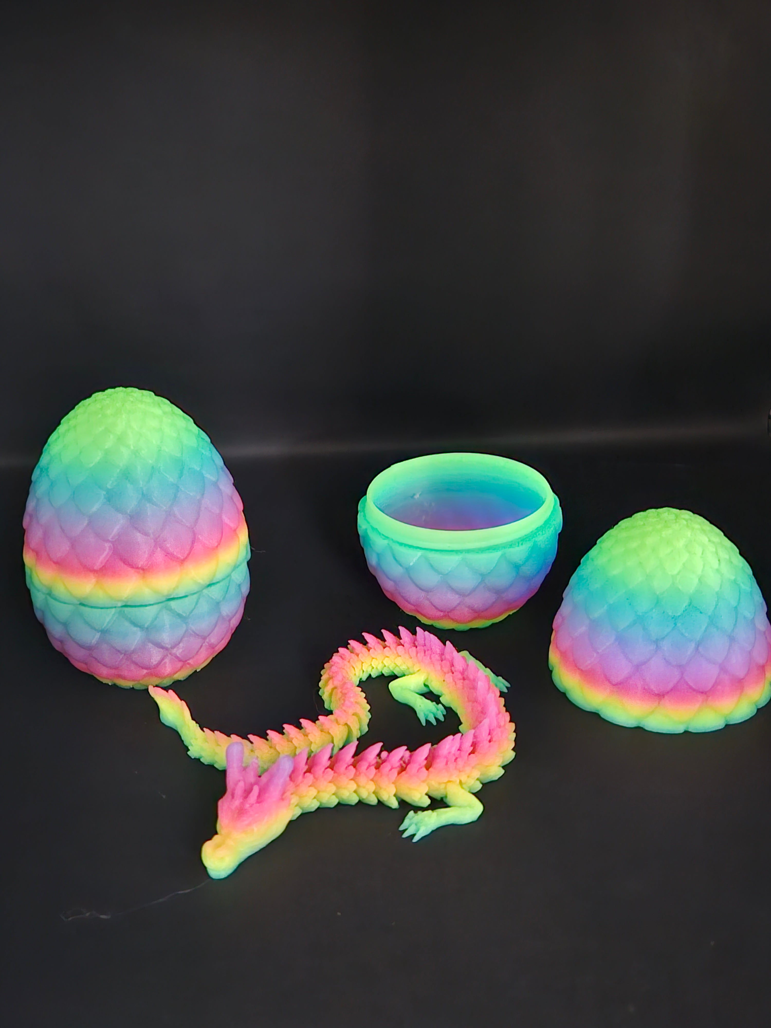 Dragon Eggs glow in the dark